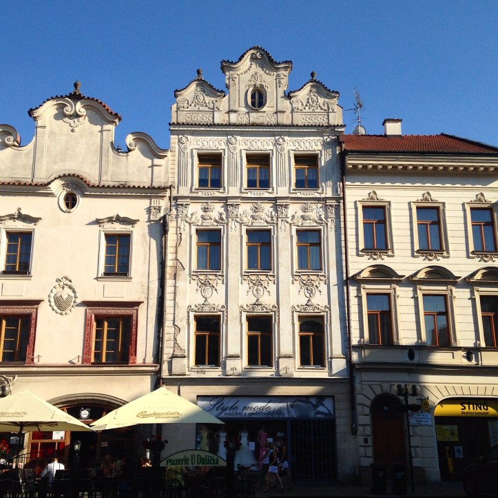 Walk the streets of Pardubice's old town with Tiny Expats - so many wonderful details, beautiful buildings, vibrant colours! Add Czech Republic to your bucket list!